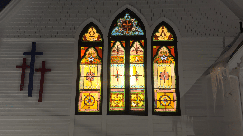 Side view of the Taiwan Presbyterian Church of Greater Boston on Alder Street, Sunday Feb. 1, 2026. By Margaret Zeitouny.
