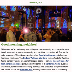 Newsletter cover image