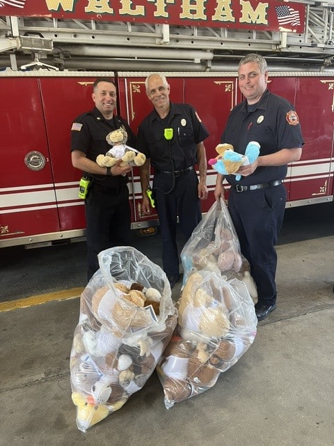 Jeff Ciccone, Peter Magliarditi and Michael Leone at the headquarter drop off. Photo by Steve Milmore.