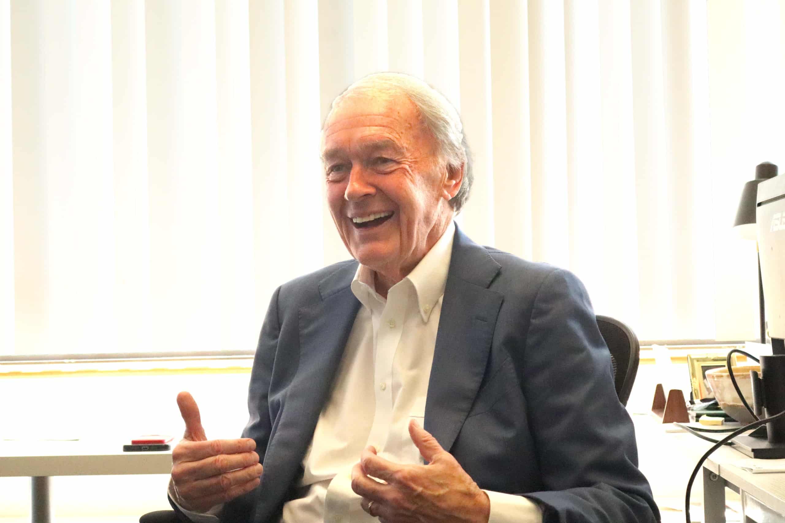 Markey talks housing, transportation and ICE ahead of primary against Moulton